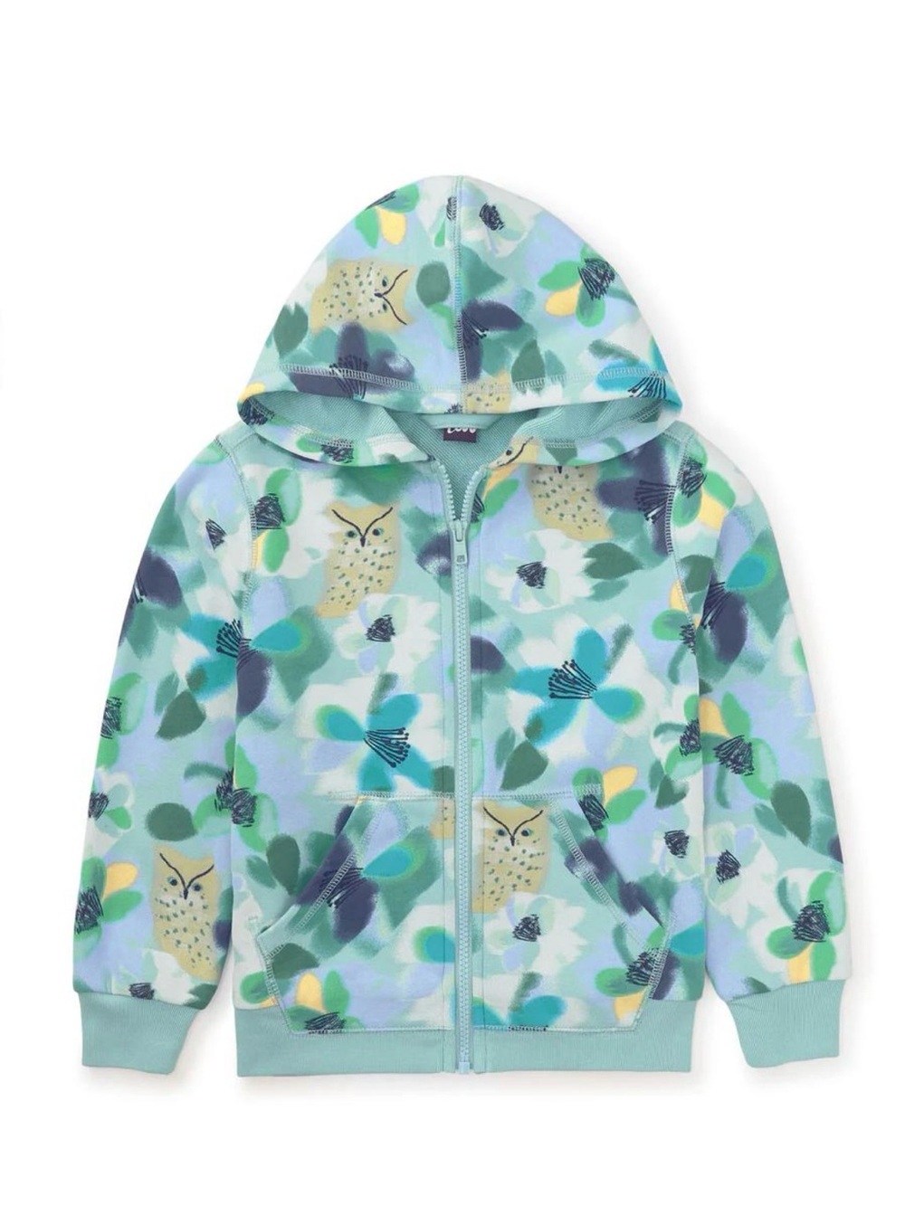 Tea Collection Good Sport Hooded Sweatshirt, Owl Impressions, Size 10